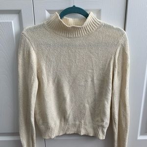 Cream turtleneck sweater